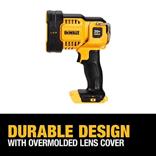 DEWALT 20V MAX LED Work Light, Handheld Spotlight with 508 Yard Distance, Pivoting Head, 1500 Lumens, Cordless, Battery Not Included (DCL043)