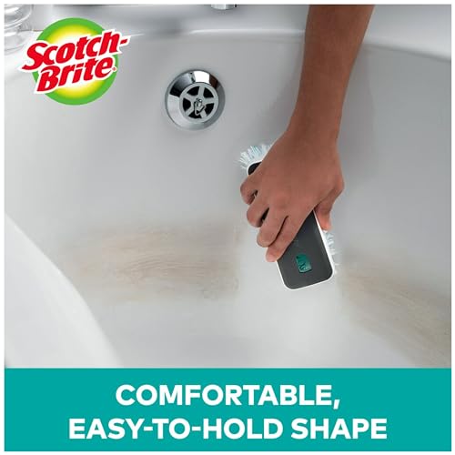 3M Scotch-Brite Deep Clean Brush, For Tile Floors and Walls, Shower Doors, Tubs, and More