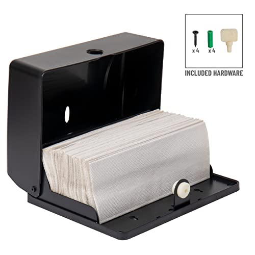 Paper Towel Dispenser, Tri-Fold Towel Holder, Restroom, Wall Mount, Bathroom, 10.25"L x 3.75"W x 8"H