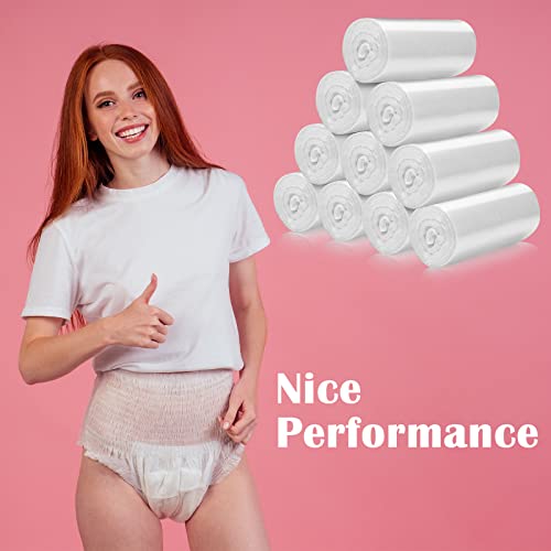 1000 Pcs/ 10 Roll Sanitary Napkin Receptacle Liner, 15.75 x 15.75 Inch