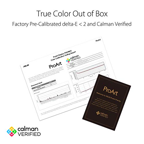 [24" / 27" Flat] ASUS ProArt Display Calman Verified, USB-C, Compatible with Laptop & Mac Monitor