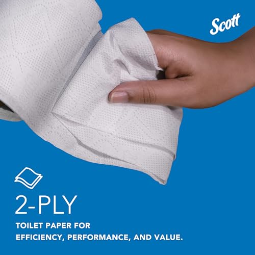 Scott® Professional 100% Recycled Toilet Paper Bulk, (473 Sheets/Roll, 80 Rolls/Case, 37,840 Sheets/Case)