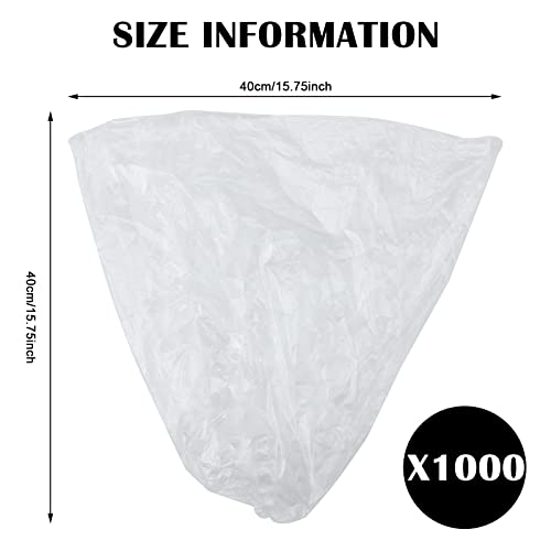 1000 Pcs/ 10 Roll Sanitary Napkin Receptacle Liner, 15.75 x 15.75 Inch
