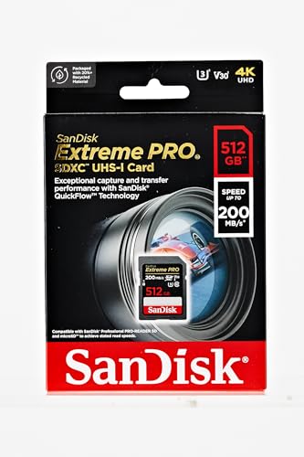 [32 / 64 / 128 / 256 / 512GB / 1TB] Extreme PRO SDHC UHS-I Memory Card - C10, U3, V30, 4K UHD, SD Card