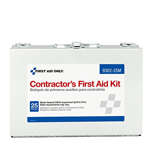 First Aid Only 9302-25M 25-Person Contractor's Emergency First Aid Kit, 178 Pieces