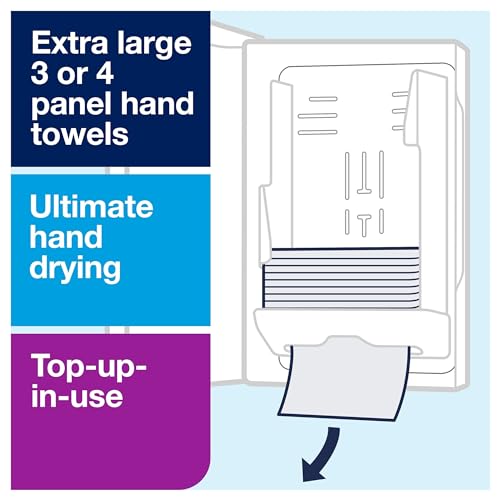 Multifold Hand Towel Dispenser Black H2, 250 Towels per Pack, 12 Packs