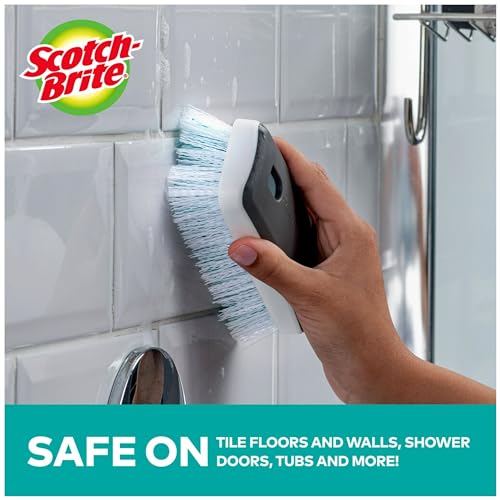 3M Scotch-Brite Deep Clean Brush, For Tile Floors and Walls, Shower Doors, Tubs, and More
