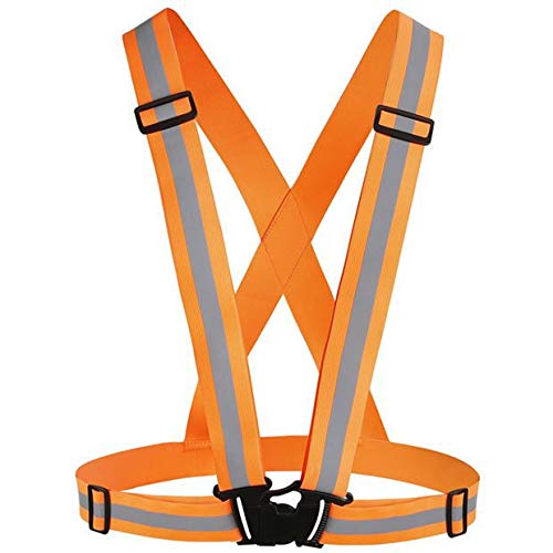 [2 Packs] Hi-Vis Adjustable Safety Sash Belts with Reflective Straps