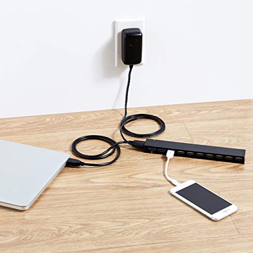 [1 PC] USB 3.0, 10 Port HUB with AC Adapter