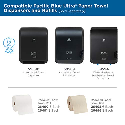 8" High-Capacity Automated Touchless Paper Towel Dispenser by GP PRO, 12.9" W x 9" D x 16" H