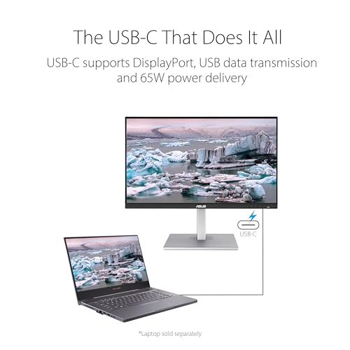 [24" / 27" Flat] ASUS ProArt Display Calman Verified, USB-C, Compatible with Laptop & Mac Monitor
