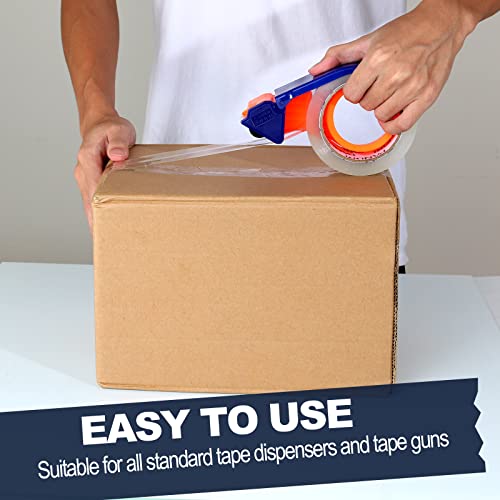 36 Rolls Heavy Duty Packaging Tape - 1.88 in & 2 in Wide, 65 Yards Per Roll, Total 2340 Yards