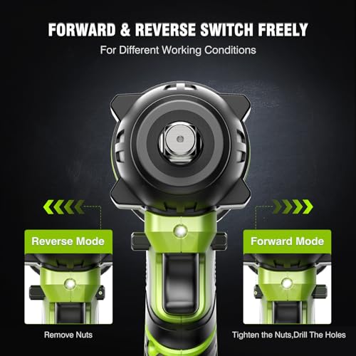 Robustrue Cordless Impact Wrench, Brushless 1/2 inch Impact Wrench