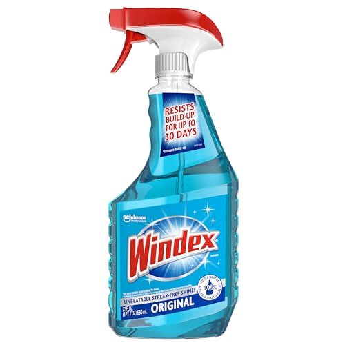 Windex Glass and Window Cleaner Spray Bottle Original Blue - 23 Fl Oz / 32 Fl Oz