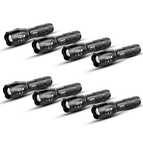 LED Emergency Handheld Flashlight, 2/4/8 Pack