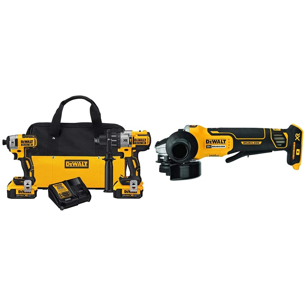 DEWALT 20V MAX Hammer Drill and Impact Driver, Cordless Power Tool Combo Kit with 2 Batteries and Charger (DCK299M2)