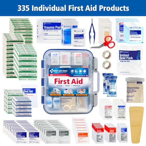 OSHA-Compliant All-Purpose 100-Person Emergency First Aid Kit, 335 Pieces