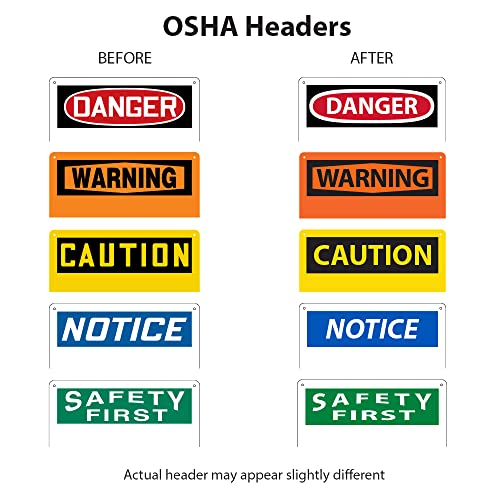 Plastic Safety Sign, Think Safety First", 7" Length x 10" Width x 0.055" Thickness, Green/Black on White