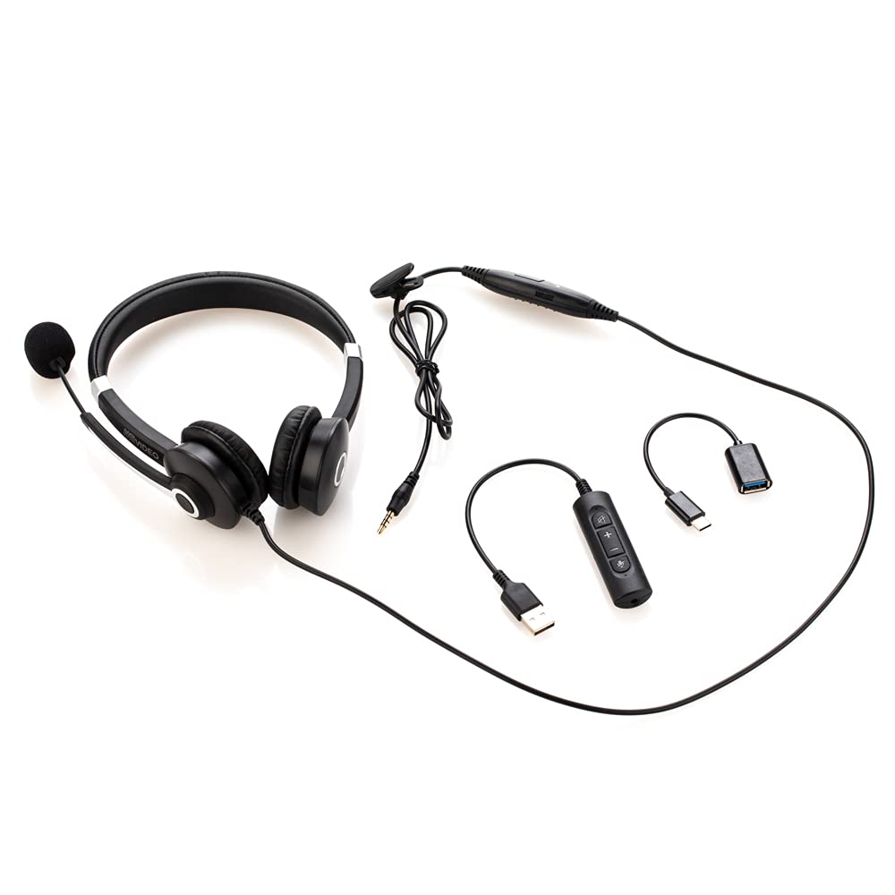 [1 PC] Wired Stereo Headset for Mobile Devices and Computers