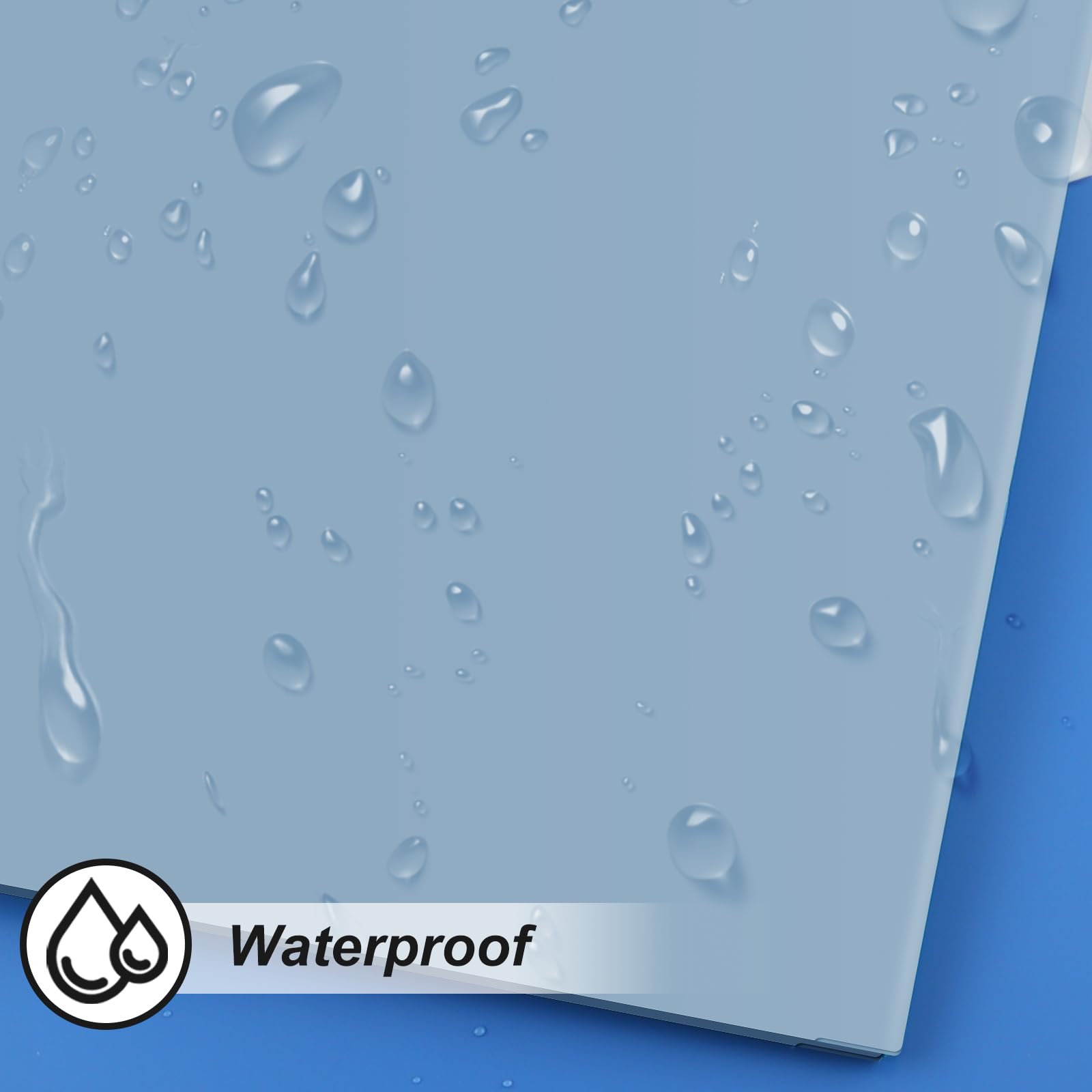 [6 & 60 Pack] ViVin Heavy Duty Folders with Clear Front Pocket, Plastic Folder with fastener