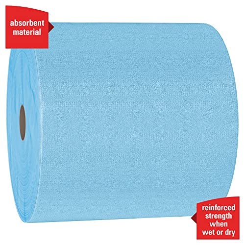 [1 Roll] Multi-Task Cleaning Cloths, Jumbo Roll, Blue, 1,100 Sheets / Roll