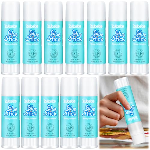 12 Pcs Large  Washable  Glue Stick (4.23 Oz)