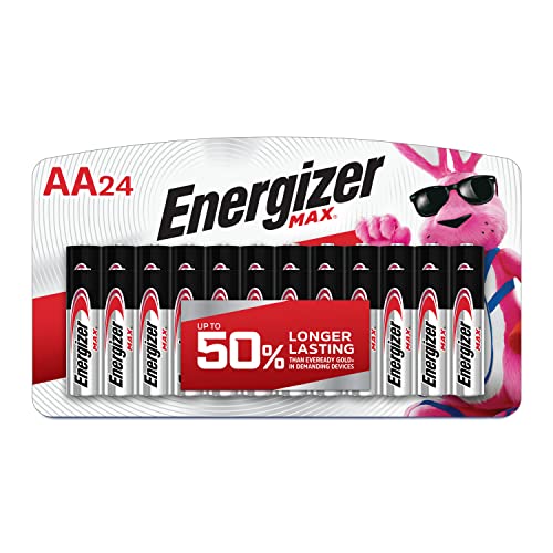 Energizer AA Batteries, Max Double A Battery Alkaline, 20 & 24 Count