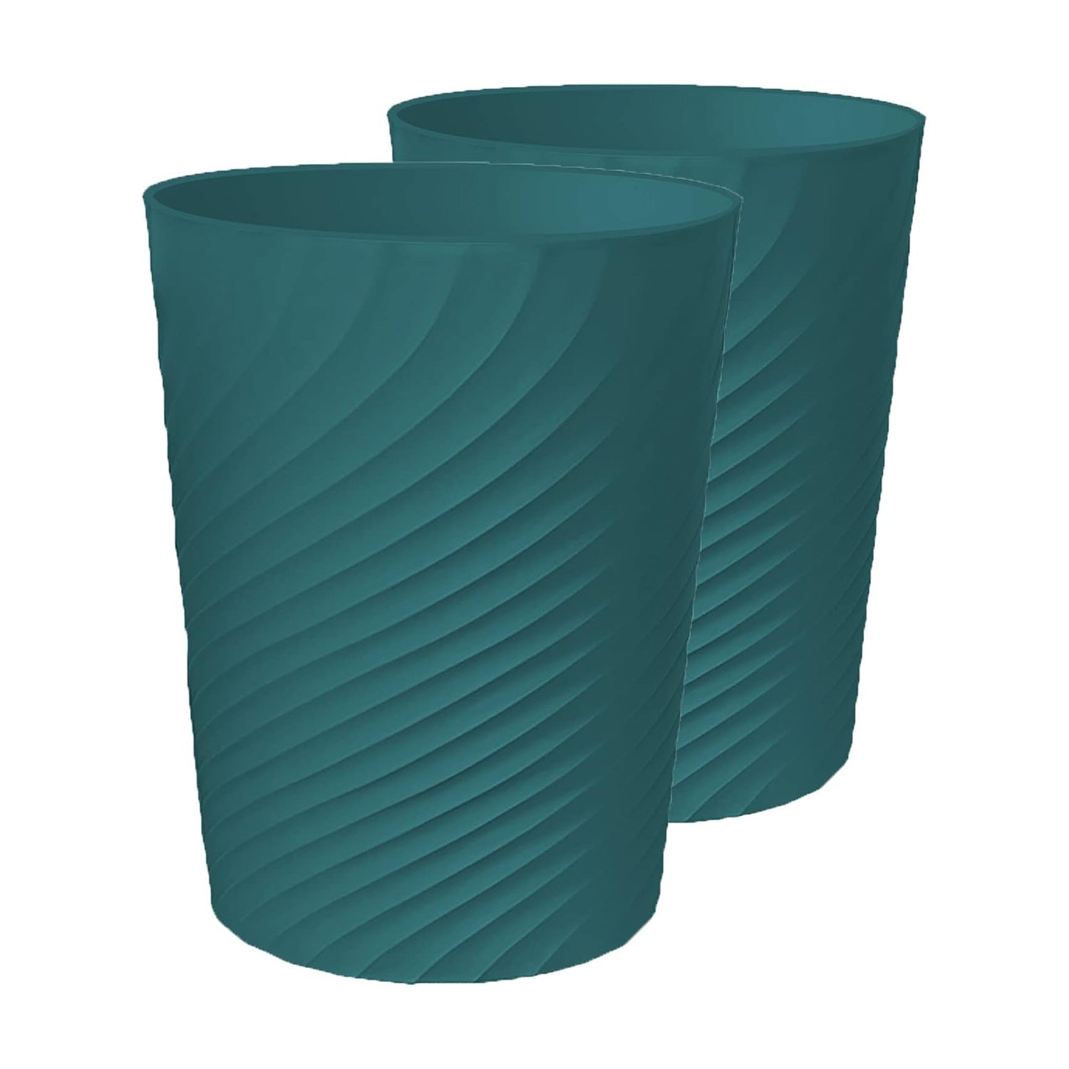 1.8 Gallon Small Trash Can Wastebasket Recycling Bin Slim Profile