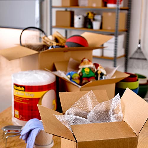 Scotch Heavy Duty Packaging Tape, 1.88 x 54.6 yd, 3" Core, Clear, 1 Roll w/Dispenser (3850-2ST)