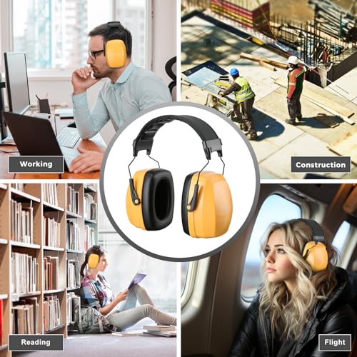 [1 PC] NRR 35dB Noise Cancelling Ear Protection Headphones