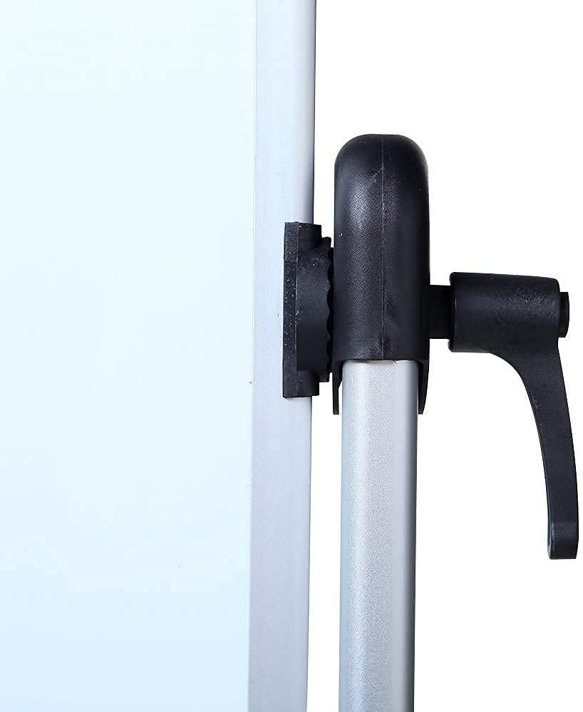 [1 Set] Double-Sided Magnetic Mobile Whiteboard with 3 Erasers