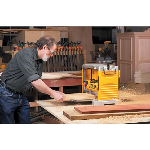 DEWALT Benchtop Planer, 15-Amp, 12-1/2-Inch, 3-Knife Cutter, 20,000 RPM, Corded (DW734)