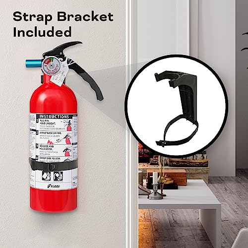 Kidde Fire Extinguisher, 5-B:C, 3.2 Lbs., USCG Approved with Strap Bracket (Included)
