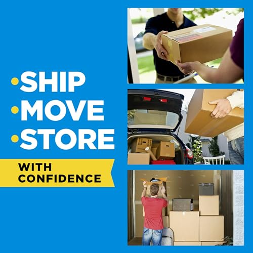 Scotch Heavy Duty Packaging Tape, 1.88 x 54.6 yd, 3" Core, Clear, 1 Roll w/Dispenser (3850-2ST)