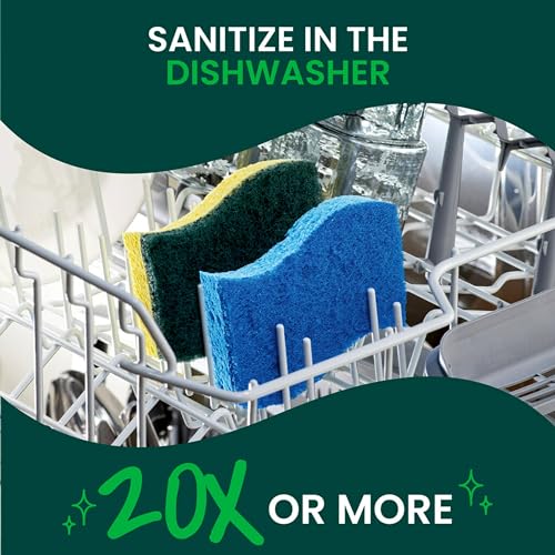 Scotch-Brite Zero Scratch Scrub Sponges, 6 Kitchen Sponges