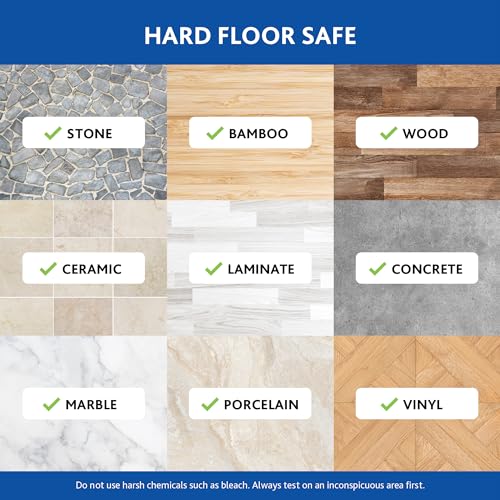 EasyWring Microfiber Spin Mop, Bucket Floor Cleaning System, Red, Gray