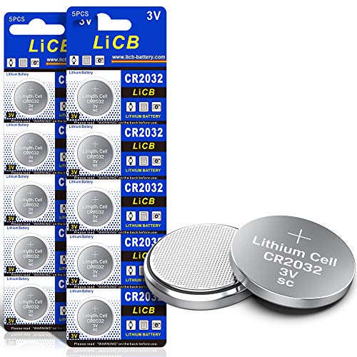 LiCB CR2032 3V Lithium Battery (10-Pack)