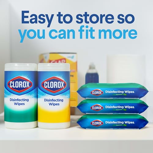 [225 Sheets x 3 Pack] Clorox Disinfecting Wipes, Bleach Free Cleaning Wipes, Fresh Scent