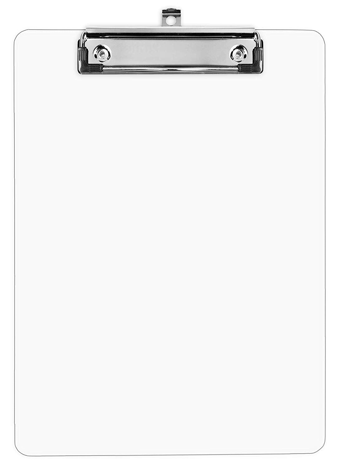 Plastic Clipboards (Set of 6 or 12) Transparent Clipboard (Clear) Strong 12.5 x 9 Inch