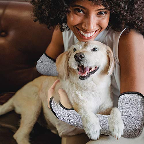 [1 Pair] Cut Resistant Sleeves for Work Protection Safety in EN388 Level 5