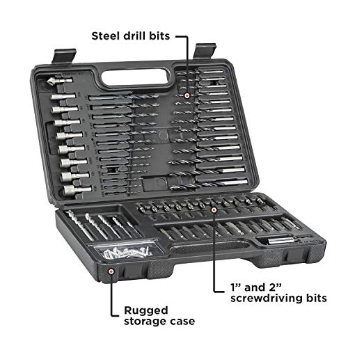 Drill Bit Set/Screwdriver Bit Set Combo, 109-Piece (BDA91109)