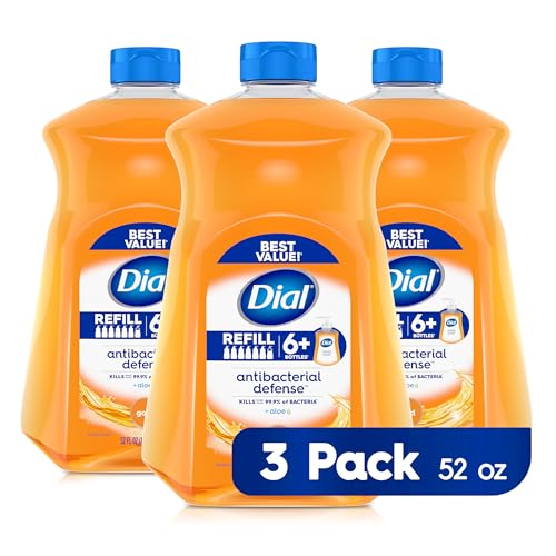 Dial Liquid Hand Soap Refill, 52 Fluid Oz (Pack of 3)