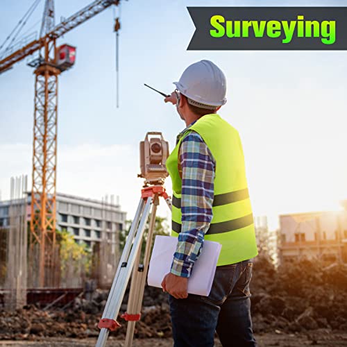 [15 / 30 / 40 / 50 /80 Packs] High Visibility Safety Vest Bulk Reflective Mesh Security Vest