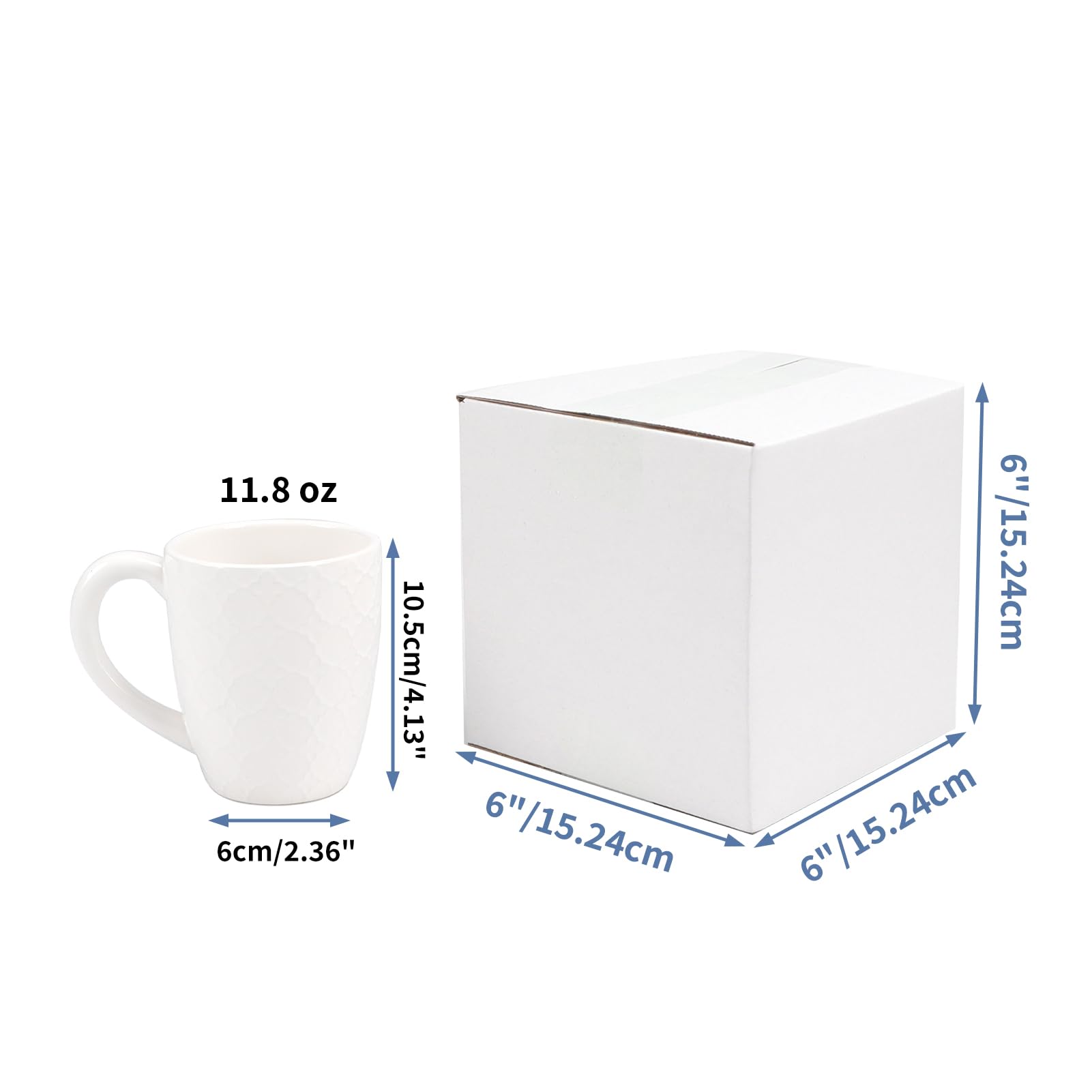 White Corrugated Cardboard Box (Set of 25)