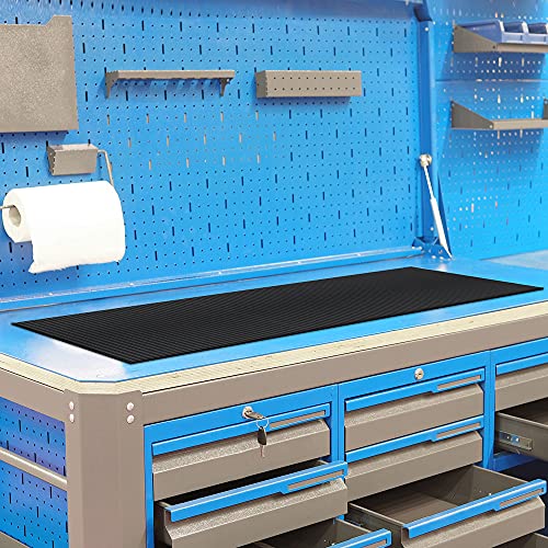 Vinyl Round Rib Commercial Grade Matting, Heavy Duty Floor Mat for Garages