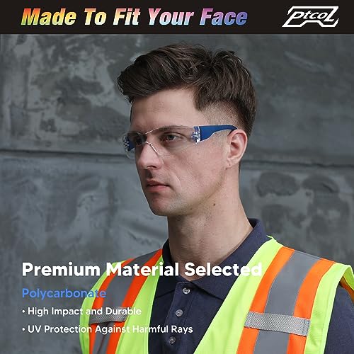 [28 PCS] Safety Glasses (Bulk Pack of 24+4) with ANSI Z87.1 Certified