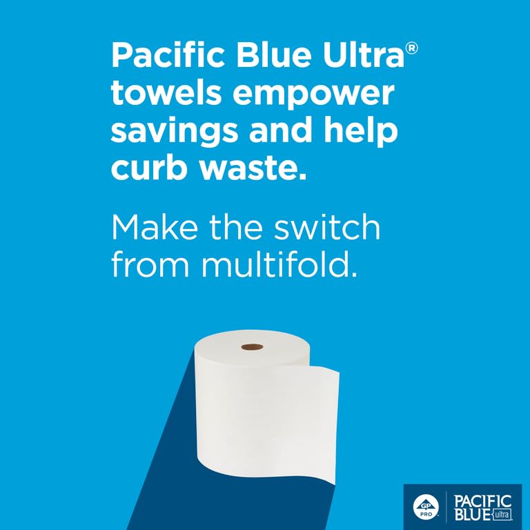 8" High-Capacity Automated Touchless Paper Towel Dispenser by GP PRO, 12.9" W x 9" D x 16" H