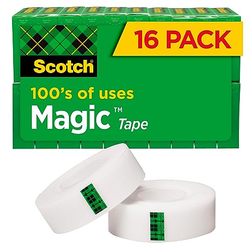 Scotch Magic Tape, 1 Roll / 3 Rolls / 16 Rolls / 24 Rolls