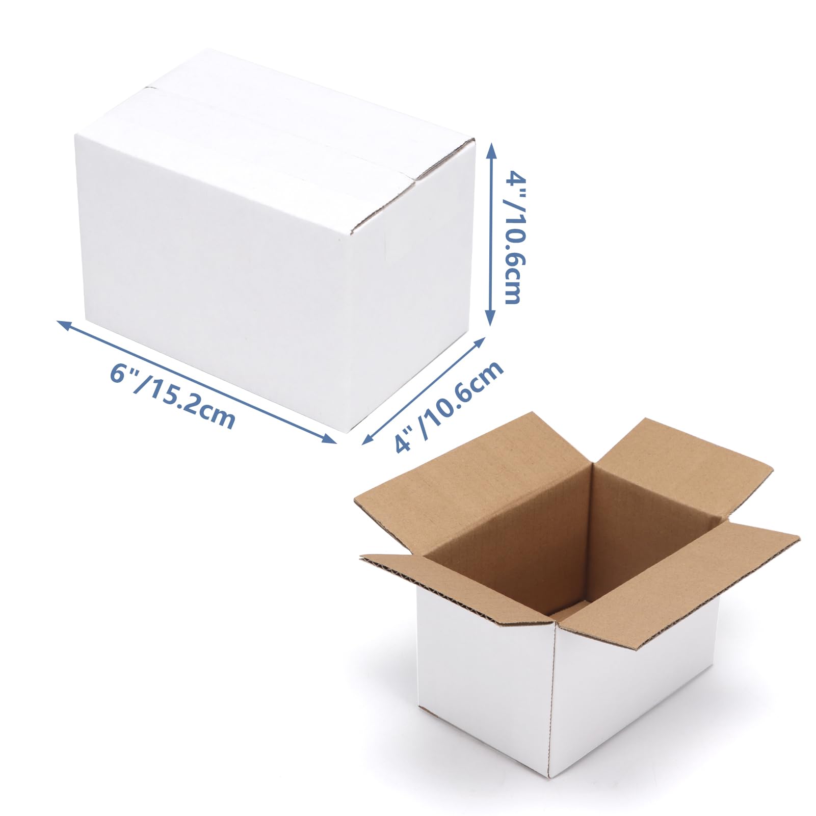White Corrugated Cardboard Box (Set of 25)