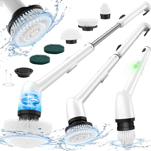 Electric Spin Scrubber, IPX7 Waterproof Bathroom Cleaner Brush